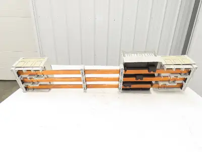 Wohner Copper Busbar 42" 3 Pole Supports w/Connection Set/Cover & Fuse Holder