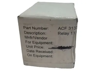 NEW ACF 313T RELAY 115V 60HZ 30I6