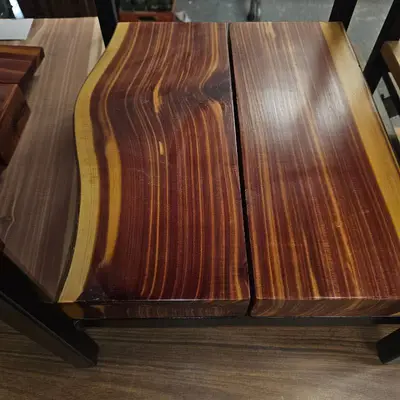 Beautiful Cedar 2" Top and Shelf End Table