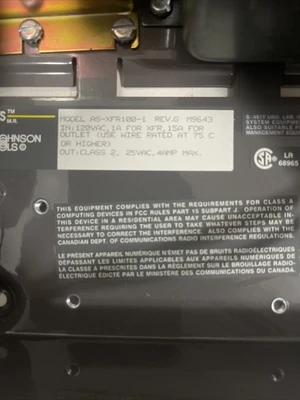 NEW Johnson Controls AS-XFR100-1