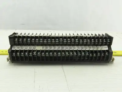 Togi PUW-20 DIN Rail Dual Terminal Block 600V 16A 600V 19 A 14 AWG Lot of 24