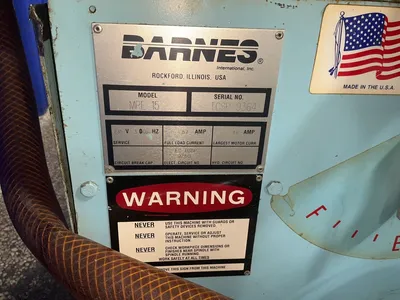 Used BARNES MPE 15 Chemical & Process Equipment Ohio US | HGR 24 #1266200