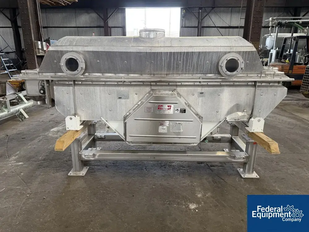 Used Carrier 10.5"W X 10'L Carrier Stainless Steel Fluid Bed Dryer, Model OAD-1260S Fluid Bed Dryers Ohio US | Federal Equipment Company #1338388