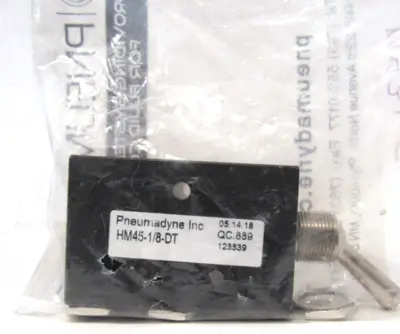 NEW PNEUMADYNE HM45-1/8-DT TOGGLE VALVE HM4518DT