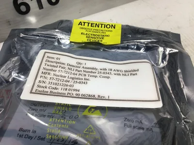 Nuclear Logistics 57-7212-04/25-0343 Detector Assembly