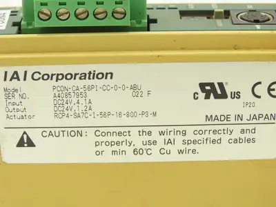 IAI PCON-CA-56PI-CC-0-0-ABU ROBO Cylinder Position Controller PowerCON 150 24VDC