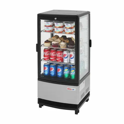 Turbo Air CRT-77-2R-N 17" Countertop Refrigerator w/ Pass Thru Access - Swing Door, Stainless, 115v