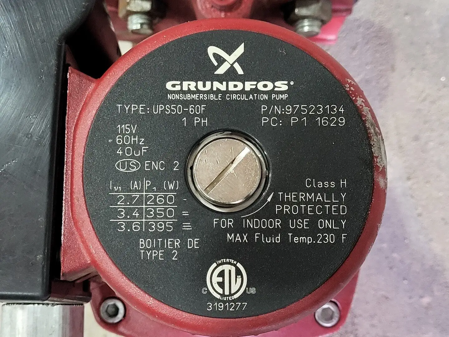 USED GRUNDFOS UPS 50-60 F