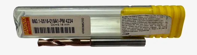 Sandvik 5.16mm Solid Carbide Drill TiAlN 860.1-0516-019A1-PM 4234