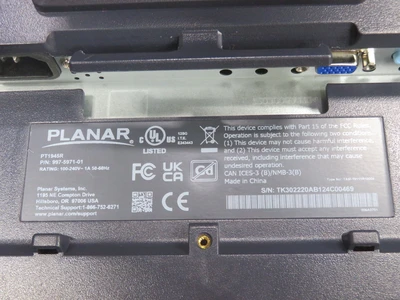 Used PLANAR _UNKNOWN_ Electrical Panels Texas US | OCO Industrial #1690952