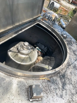 Tolhurst 48 x 20 perforate basket centrifuge, 316SS.