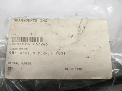 USED INTERMEC CABLE ASSEMBLY 5' FEET
