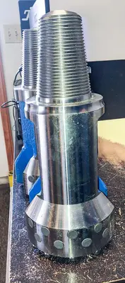 Used TRIDENT SUPREME 6" FLAT FACE CARBIDE BUTTON CABLE TOOL DRILL BIT Carbide Drills Pennsylvania US | East West Machinery & Drilling #1417759