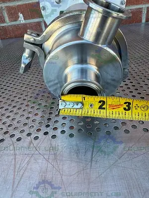 USED BAUMANN 54-84161S TRI CLAMP SANITARY CONTROL VALVE 1 1/2", 5-15 PSI