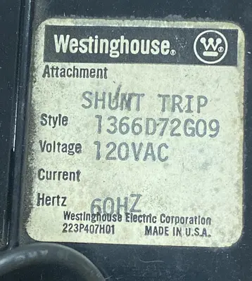 New | in-Stock WESTINGHOUSE 1366D72G09 Miscellaneous Equipment (Electrical & Power) | Surplus Asset Holdings #1188456
