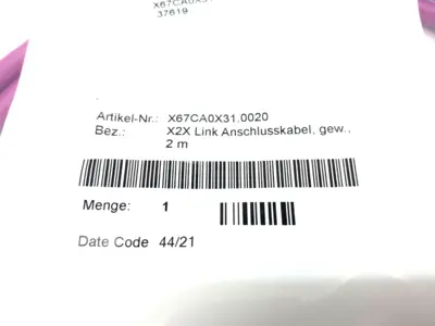 NEW B&R AUTOMATION SINGLE ENDED CONNECTION X2X LINK CABLE 2M