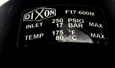 NEW DIXON F17-600M AIRLINE FILTER W/SIGHT GLASS F17600M