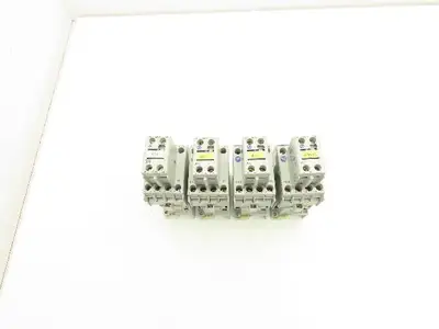 Allen Bradley 100-C09D*01 IEC Contactor 9A 3-Pole 24VDC Coil Aux 100-F  Lot of 4