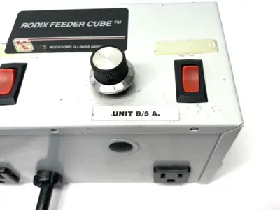 Used Rodix Plus Feeder Cube Dual Control Unit 10A Unit A, 5A Unit B, 121-13 Industrial Controls Michigan US | Maverick Industrial Sales #1402198
