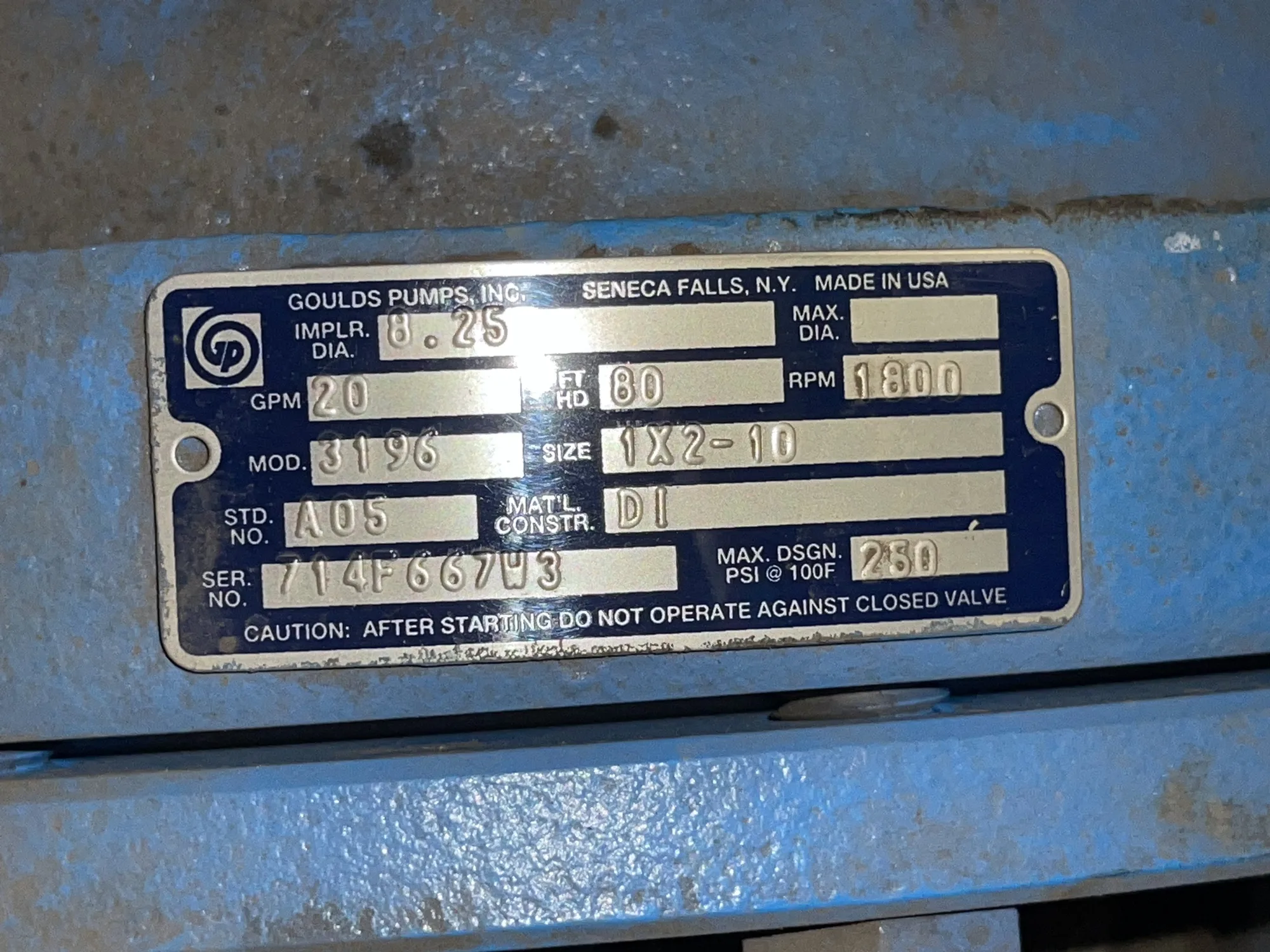 USED Goulds 3196 MTX