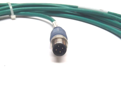 USED TURCK EUROFAST CORDSET DBL-ENDED M12 4-PIN TO M12 8-PIN