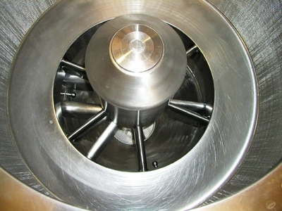 Ferrum DSZ-UR 1250/630 perforated basket centrifuge, 316SS.