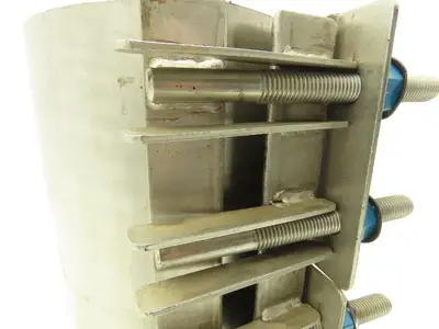 Dresser 364 Stainless Steel Pipe Repair Clamp 8.54"-8.94" 4-Bolt 12" Wide