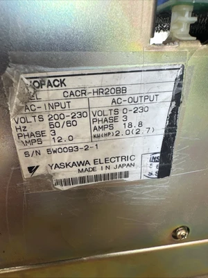 USED Yaskawa CACR-HR20BB