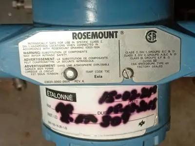 Used ROSEMOUNT 3051CDA02A1AS5C604 Misc Electrical & Power Parts British Columbia CA | Lenmark #415415