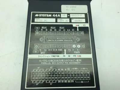 M System 44AV6-S5012-F Digital Panel Meter 120VAC 0-5VDC