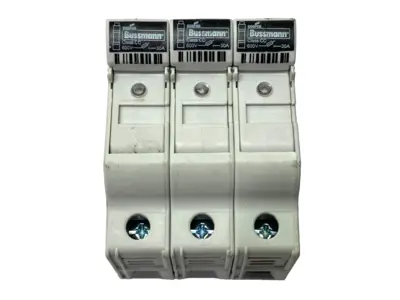Used Cooper Bussmann Modular Indicator Fuse Holder 3-Pole 600V 30A Fuse Accessories Michigan US | Maverick Industrial Sales #1392480