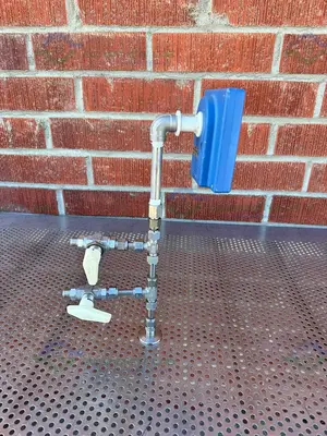 USED VACUUBRAND DVR 2 VACUUM GAGE AND CONTROLLER W/ PARKER VALVES