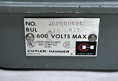 New | in-Stock CUTLER-HAMMER 10250H89C Miscellaneous Equipment (Electrical & Power) | Surplus Asset Holdings #1202593