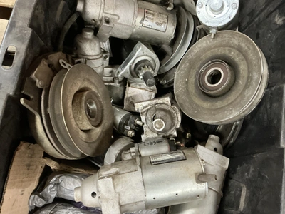 Large lot of good Kohler and Kawasaki starters removed from Exmark machines, as well as some Exmark ...