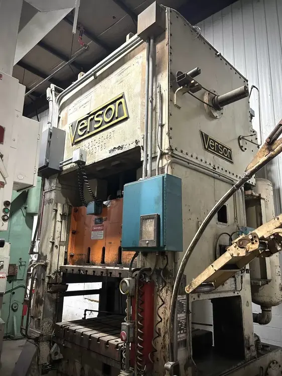 Used 1973 VERSON VERSON S2-200-60-48T PRESS Straight Side Presses | Alma Machinery #898746