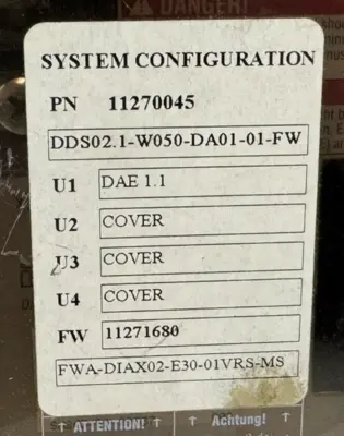 INDRAMAT DDS02.1-W050-DA01-01-FW SERVO CONTROLLER 11270045 REFURBISHED