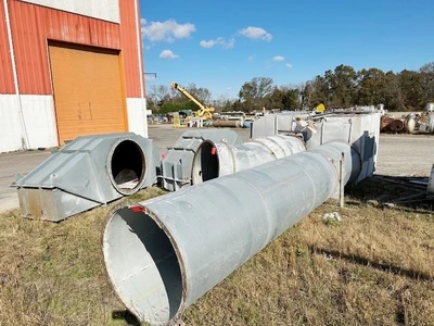 30' L x 70" Wide Carrier Fluid Bed Dryer With Heater