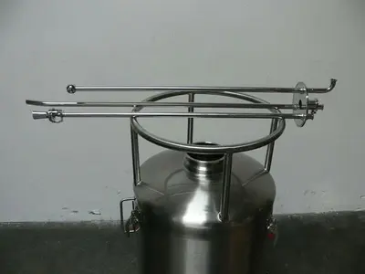 USED PRECISION 200 LITER 316 STAINLESS STEEL  PRESSURE VESSEL 100 PSI @ 302F