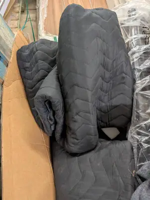 2 Heavy and 1 lighter weight moving blankets
