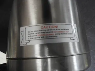 Used Newco Used Newco 111386 1.2L Vaculator Thermal Carafe - Stainless Steel Coffee Equipment Illinois US | Falcon Restaurant Supply #1376587