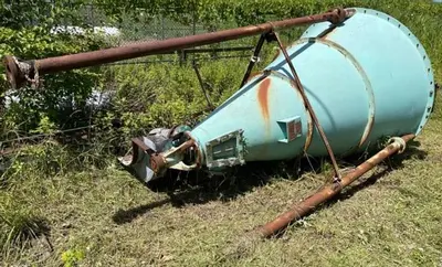 J H Day Nauta Mixer, Stainless Steel Construction Approx. 115 Cubic Ft. Non Jacketed 7’ Diameter on top, 121” Vessel Length