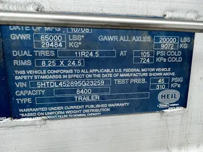 Used 2009 HEIL 407 Tanker Trailers Texas US | MCO Truck & Equipment #1513748