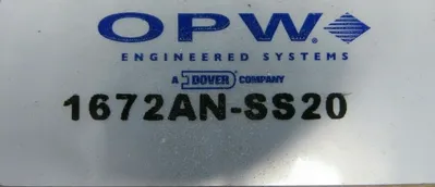 NEW OPW 1672AN-SS20 ADAPTOR 1672ANSS20