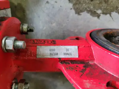 3" Butterfly Valve w/ Actuator Solenoid Operator and Enclosure Switch