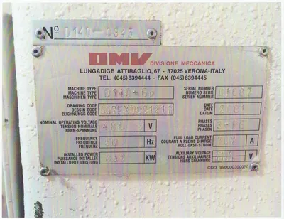 Used 2001 OMV MACHINERY TFT-IMC 740 B Plastic Production Lines California US | Mega Machinery #203539