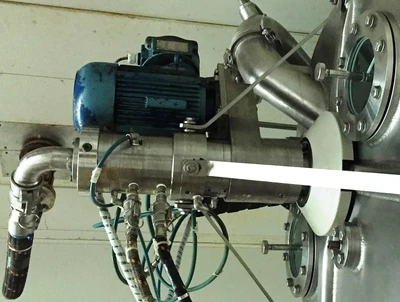 Heinkel HF 600 Inverting Filter centrifuge, 316L SS.
