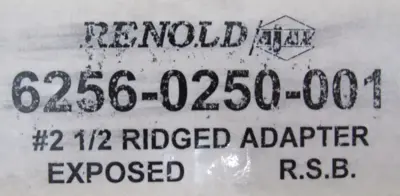 NEW RENOLD 6256-0250-001 RIGID ADAPTER 62560250001