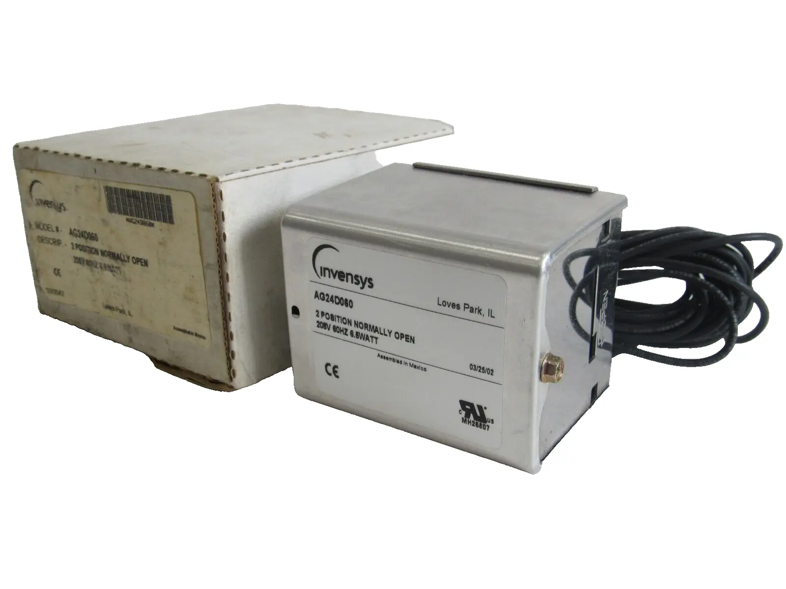 NEW INVENSYS AG24D060 ACTUATOR 208V 60HZ 6.5WATT