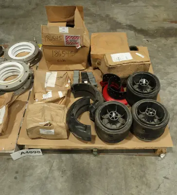 2 PALLETS OF ASSORTED COUPLINGS, EXPANSION JOINTS, REXNORD, TB WOODS, GOULDS