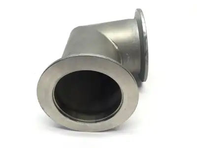 3” OD | Unbranded SS Elbow 90 Degree Vacuum Fitting Approx.  - Used